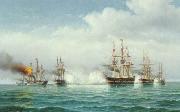 Carl Bille Slaget ved Helgoland oil painting on canvas